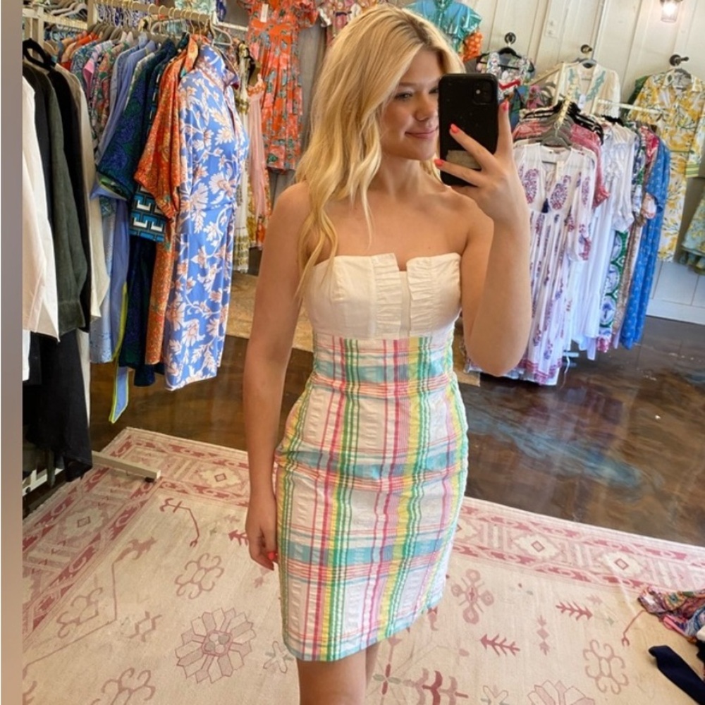 VINTAGE LILLY PULITZER- Vintage Colorful Plaid Women's Dress NWT